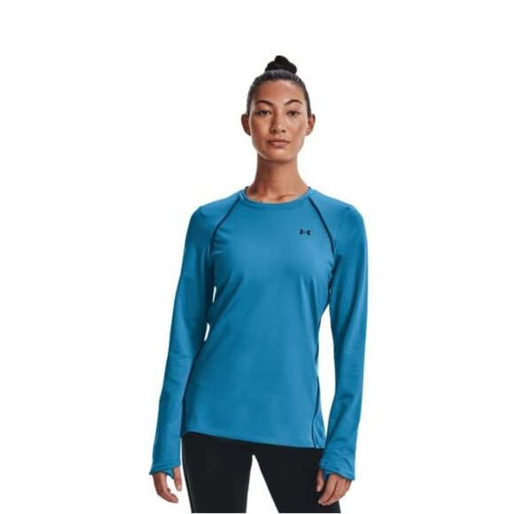 Under Armour Womens Athletic Top Small Long Sleeve Performance Activewear Blue - Picture 1 of 8